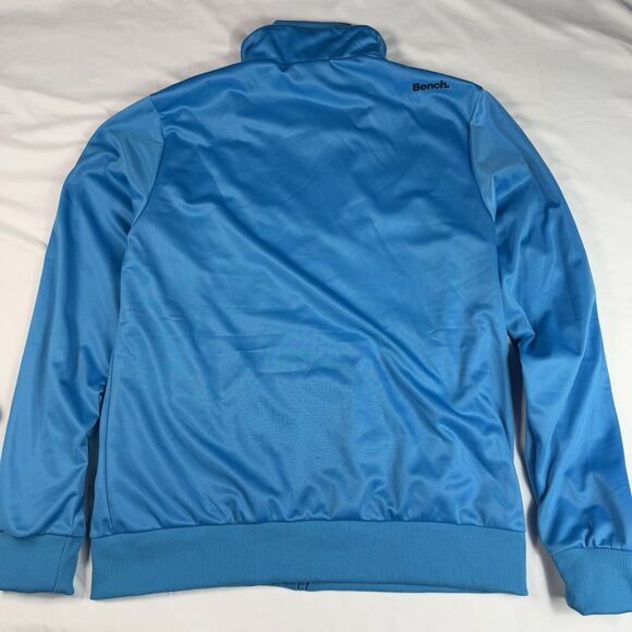 Bench Blue Men Large Athletic Zip Up Jacket Streetwear Sweatshirt EUC - Picture 6 of 7